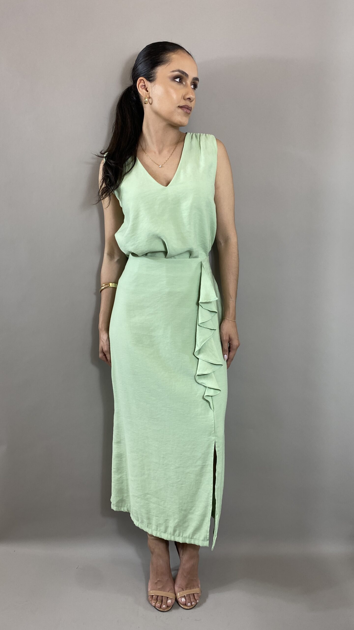 IMG_6370 CONJUNTO BLUSA E SAIA MIDI - Imagem 1
